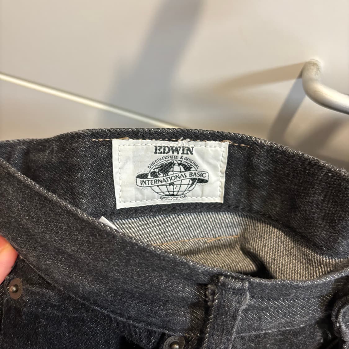 EDWIN 에드윈 블랙 데님 팬츠 31 남녀공용 상품이미지5