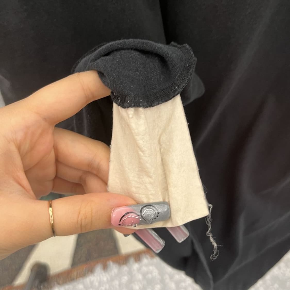 꼼데가르송 빈티지 캐주얼 키치 하트와펜 반팔티 XL C12673 상품이미지6