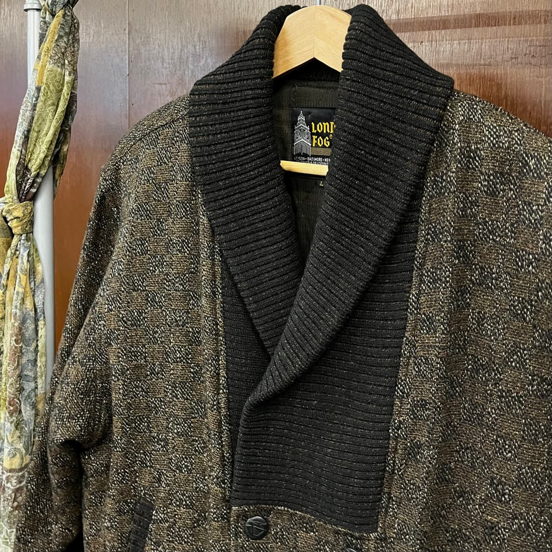 90s 런던포그 빈티지 숄카라 울 자켓 L 상품이미지6