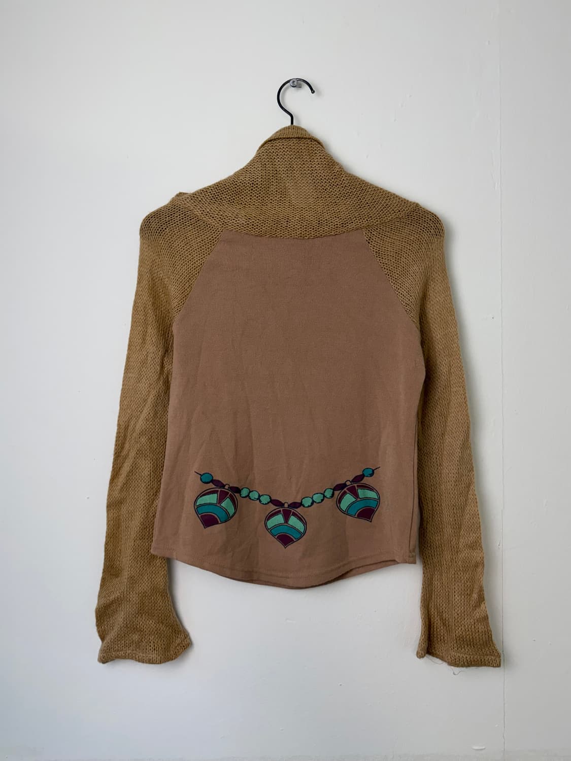 JPN 니트 믹스드 탑 상품이미지4