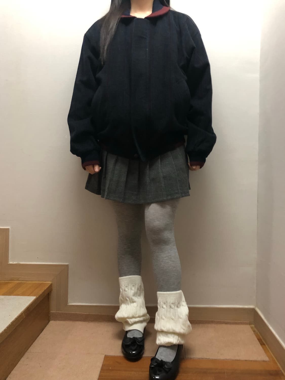 빈티지 블랙 스트라이프 코듀로이 자켓 상품이미지5