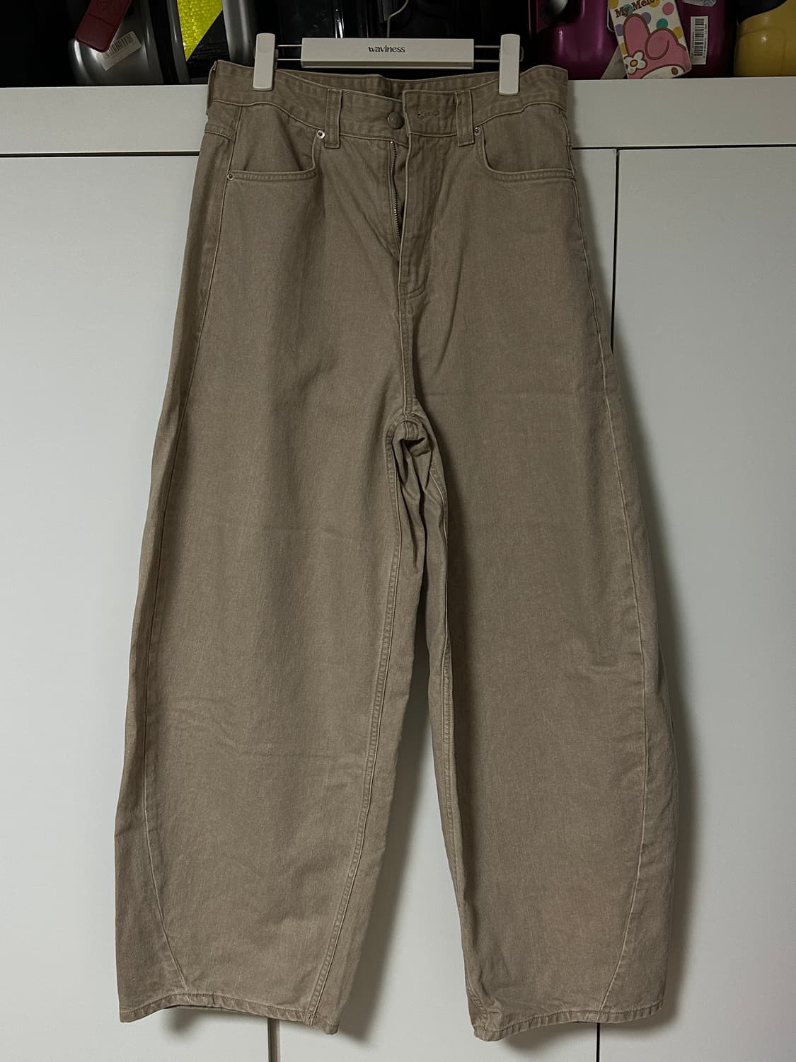 noun wide curved denim pants 상품이미지1