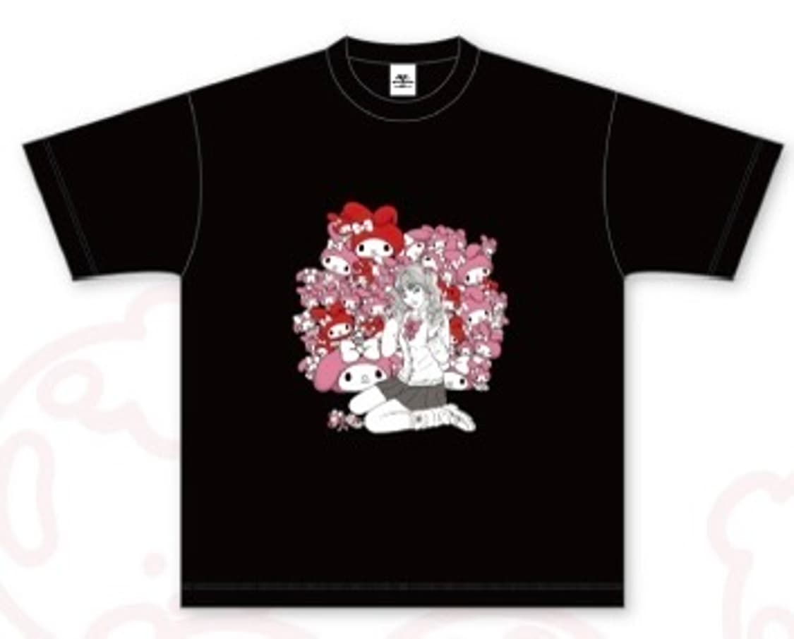 이토준지 산리오 콜라보 팝업 반팔 티셔츠 토미에 마이멜로디 상품이미지2