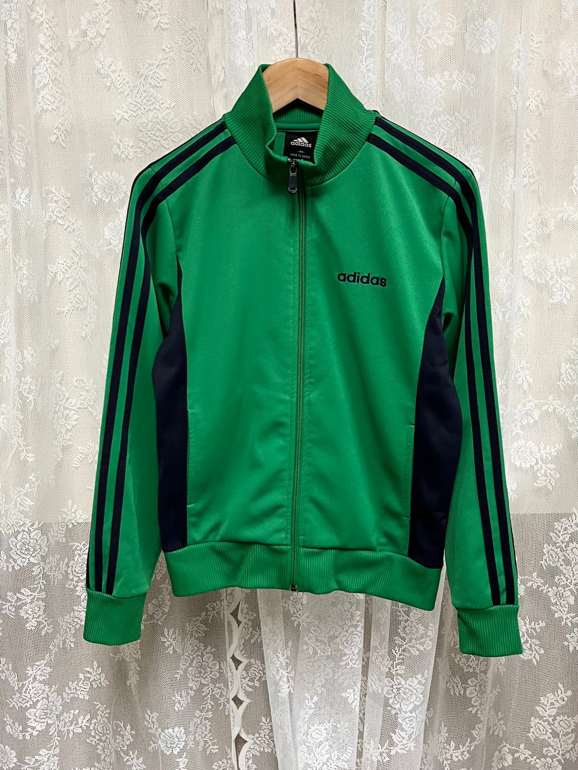 90) 아디다스 삼선 그린 져지 초록식 트랙 자켓 상품이미지1