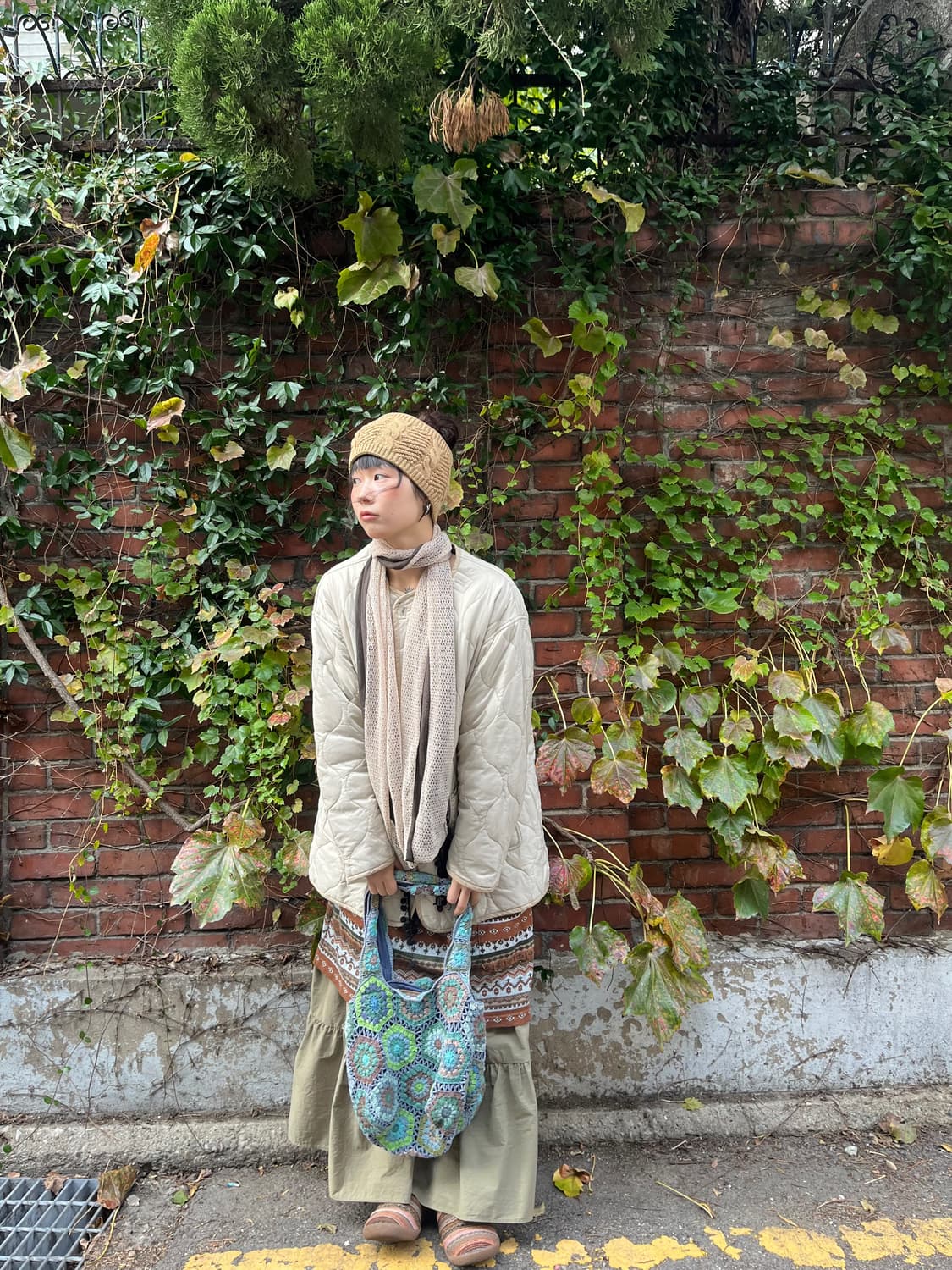 일본 히피무드 크로셰 핸드백 상품이미지4