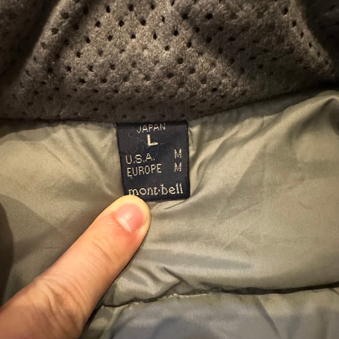 90s JPN 몽벨 Alpine 800FP 패딩 상품이미지5