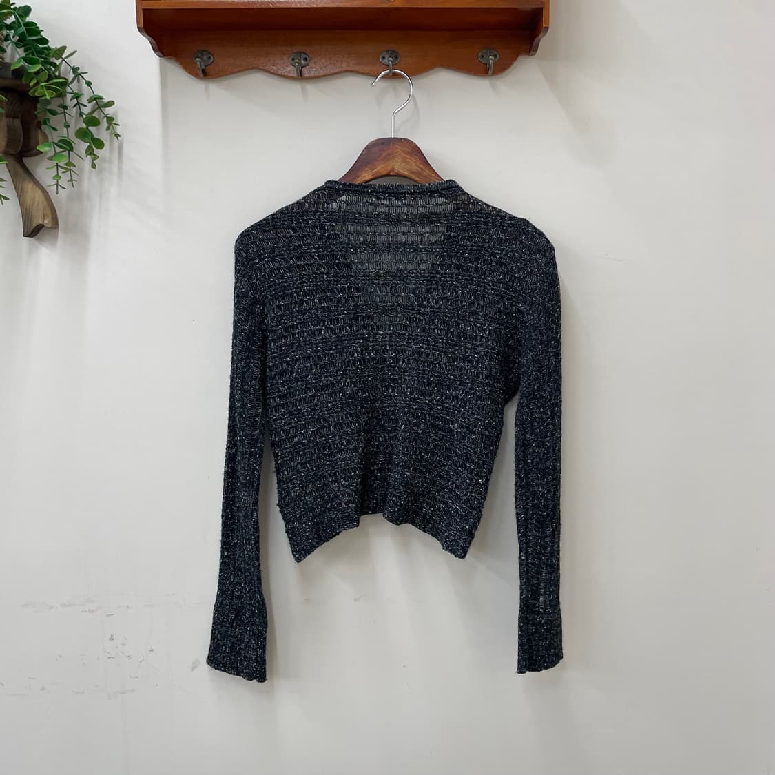 빈티지 집업 크롭 가디건 상품이미지3