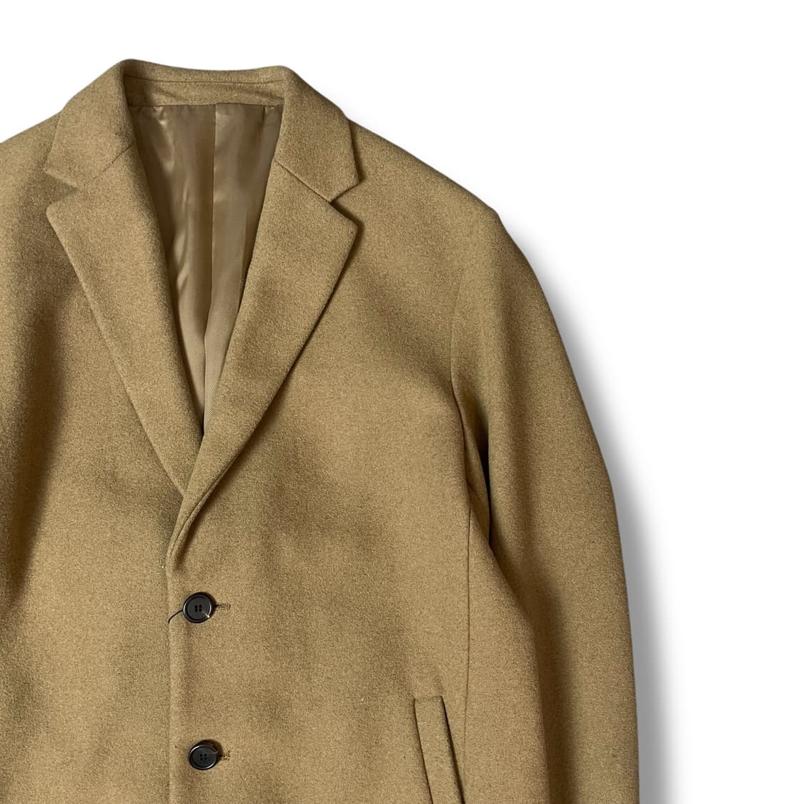 8세컨즈 카멜 혼방 블렌딩 코트 XL 상품이미지3