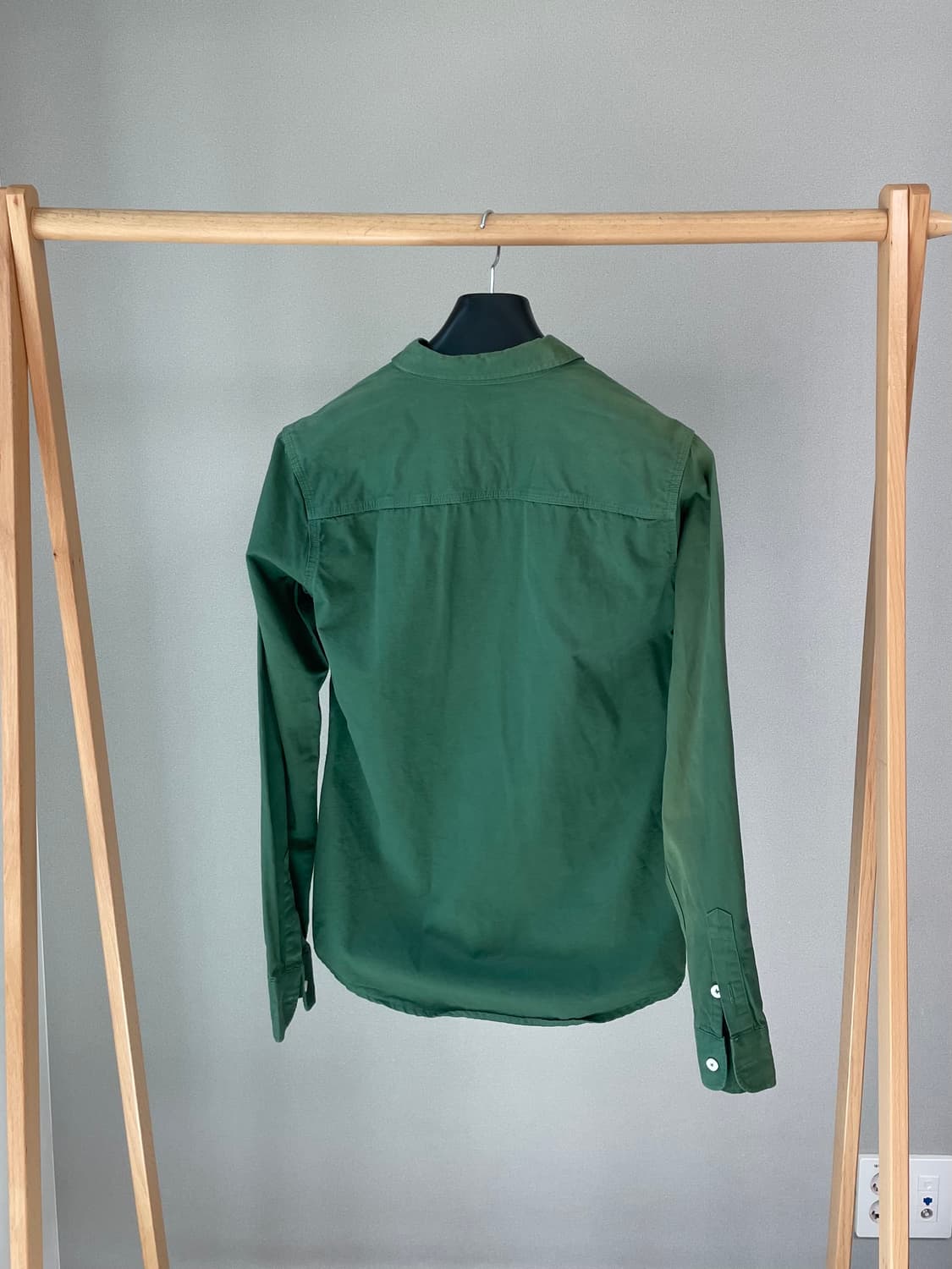 ANOTHERSHOP 코튼 버튼다운 셔츠 (그린) 상품이미지5