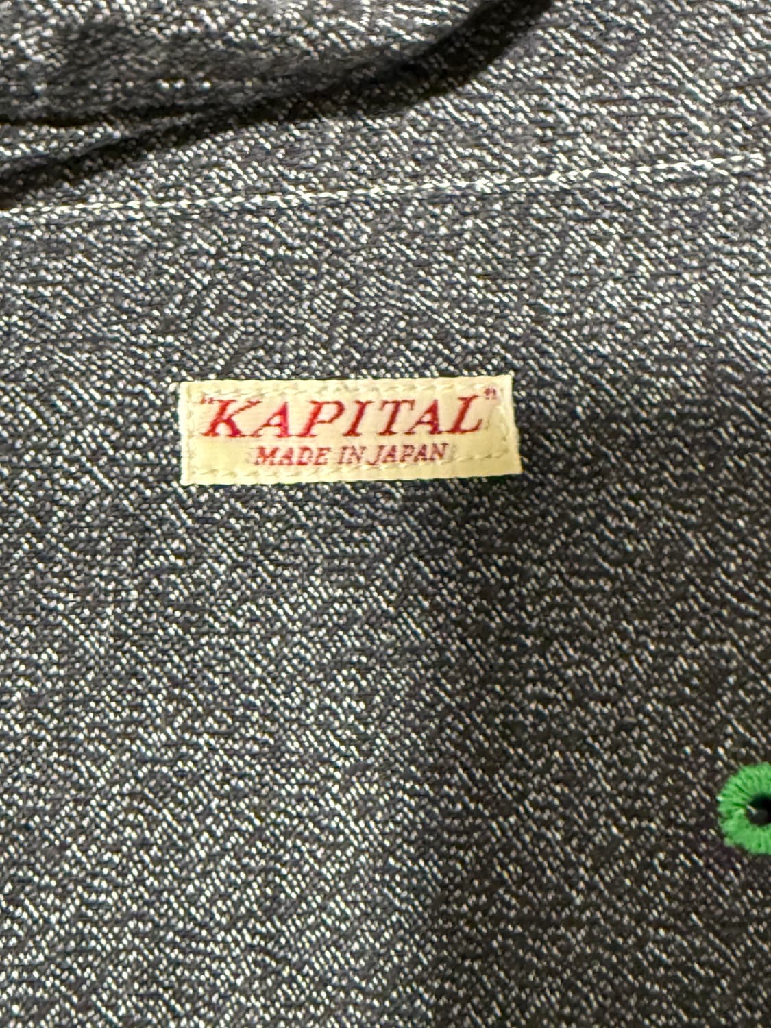 Kapital Heather Chambray Bone Patch Vent 상품이미지2