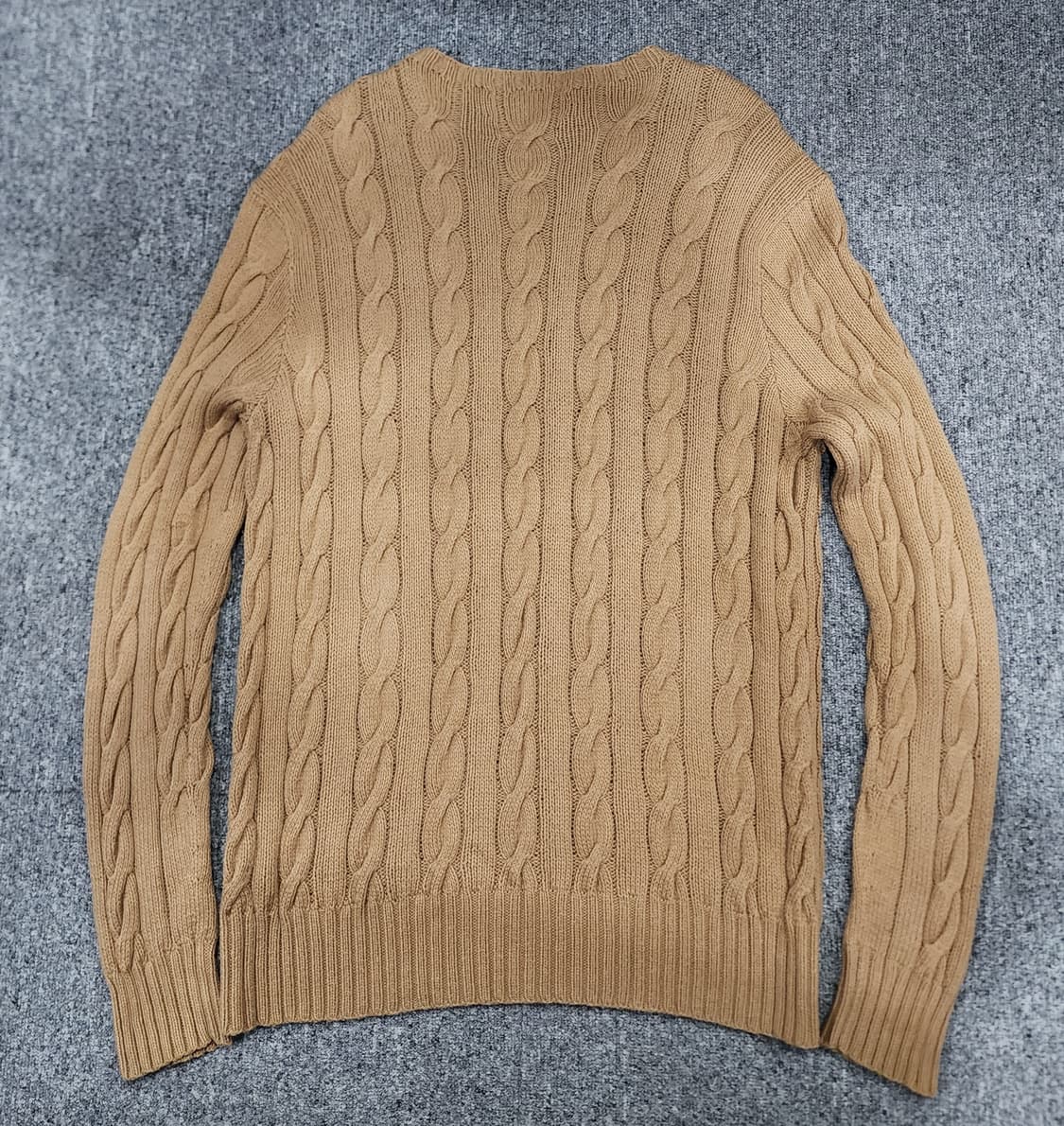 폴로 랄프로렌 코튼 캐시미어 케이블 꽈배기 니트 L 상품이미지2
