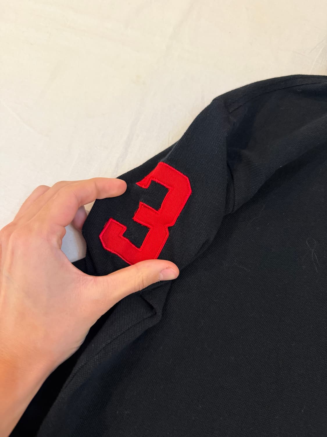 폴로 랄프로렌 빅포니 치프키프 롱슬리브 카라티 블랙 상품이미지3