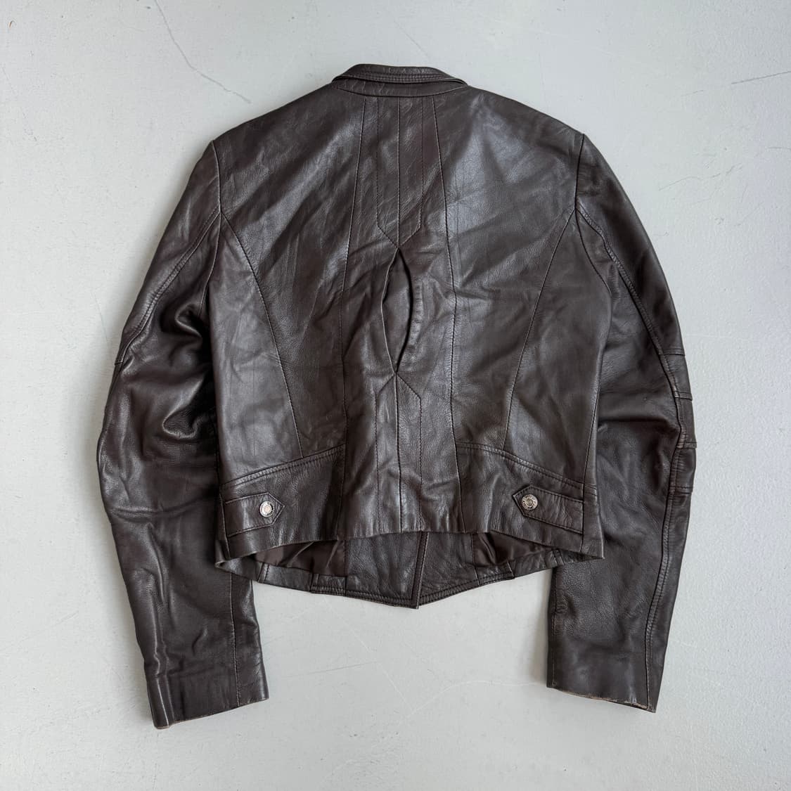 사선 라이더 리얼레더 릭오웬스맛 양가죽 가죽자켓 상품이미지6