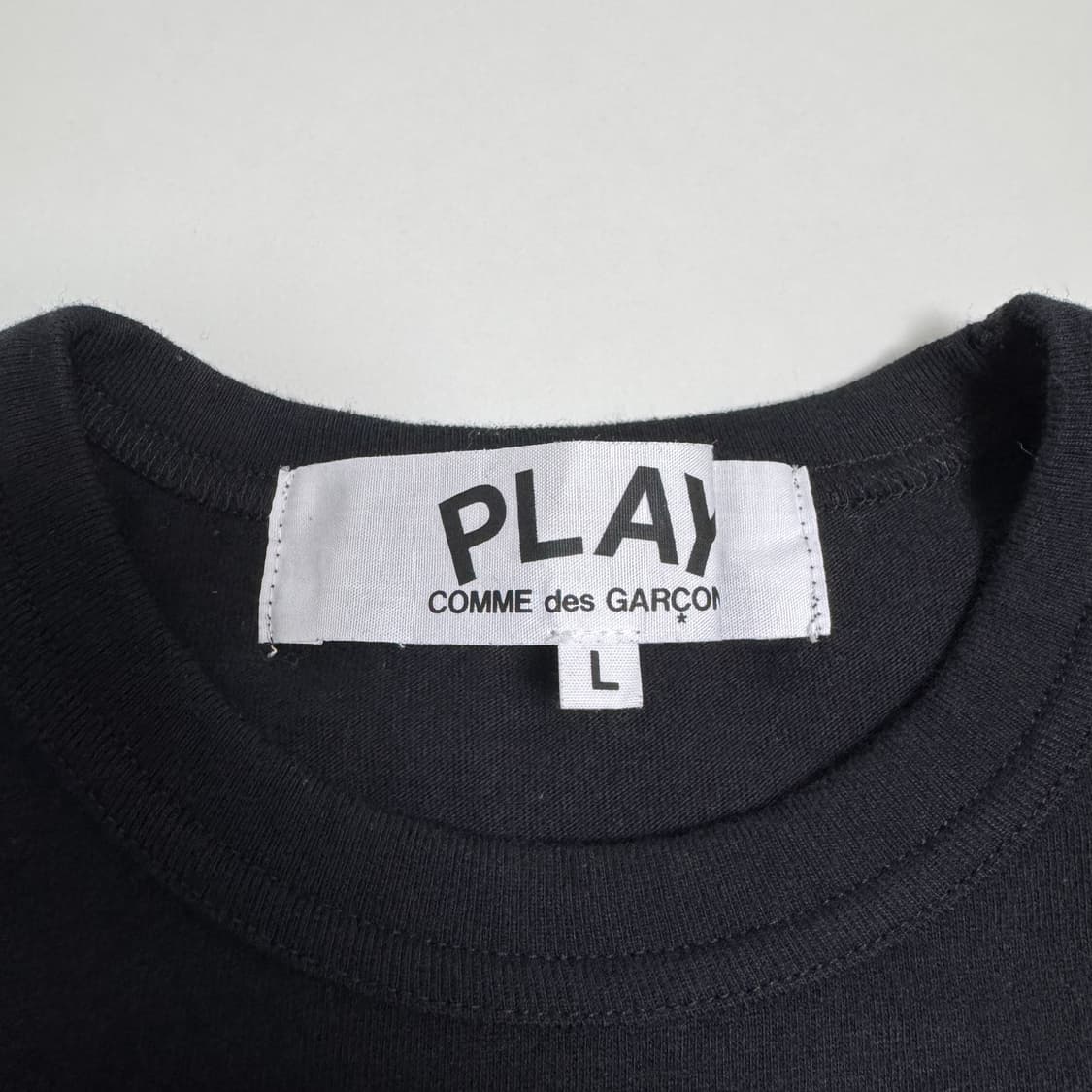 꼼데가르송 블랙 하트 롱슬리브 L 상품이미지3