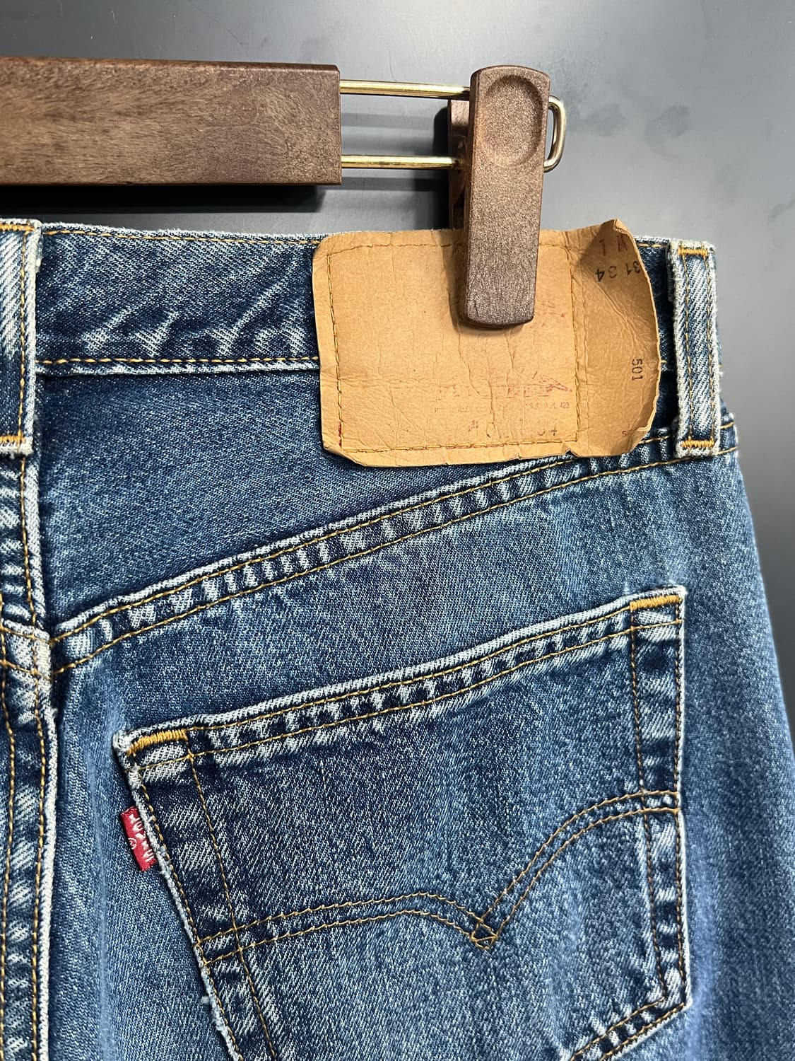 USA Levis 리바이스 501 스트레이트 데님 팬츠 상품이미지3