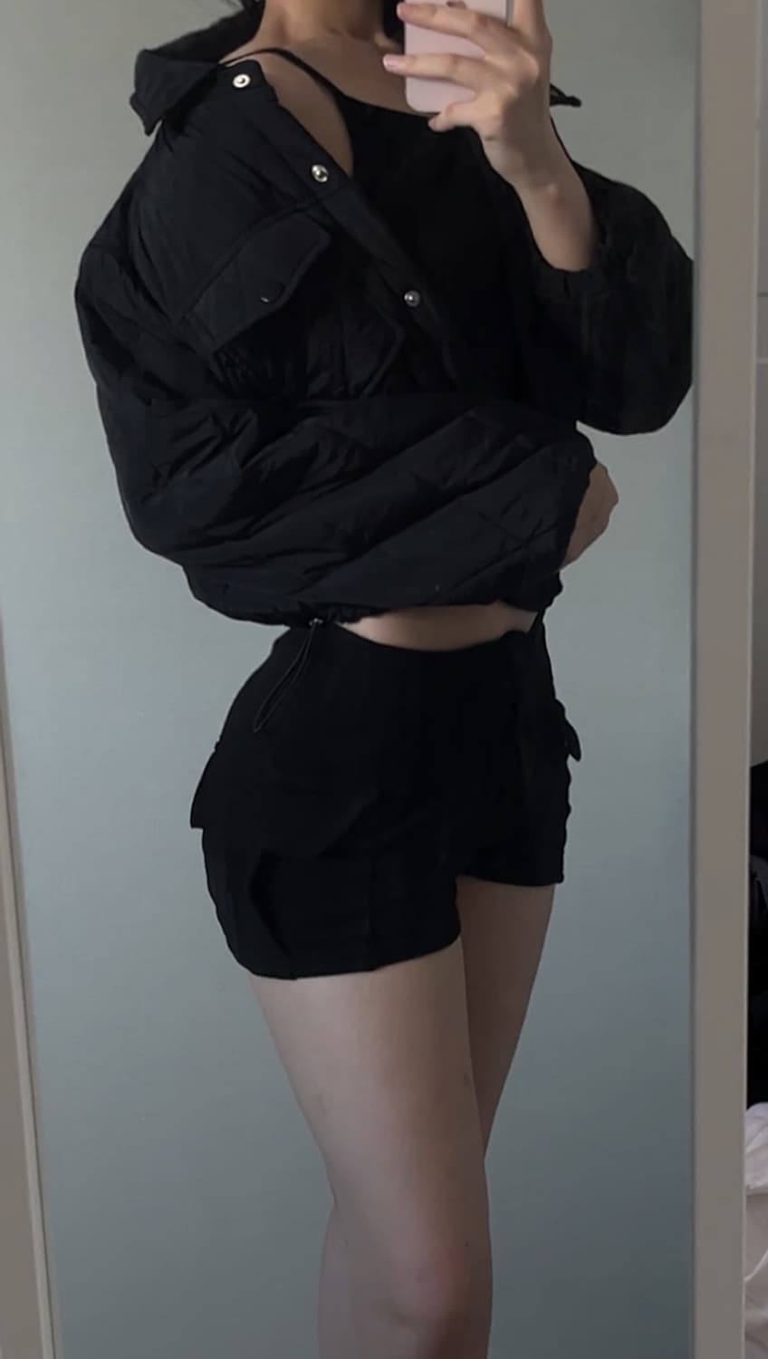 블랙 숏패딩 상품이미지2