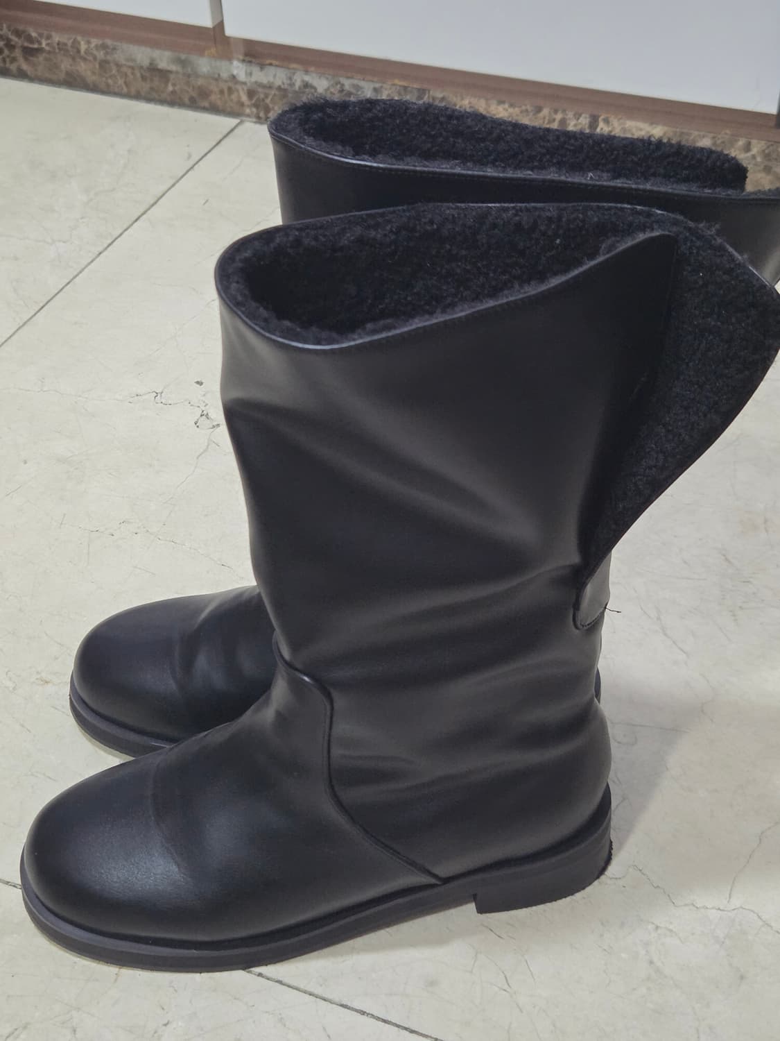 사뿐 벤도르 털안감 미들부츠 (3.5cm) 상품이미지4