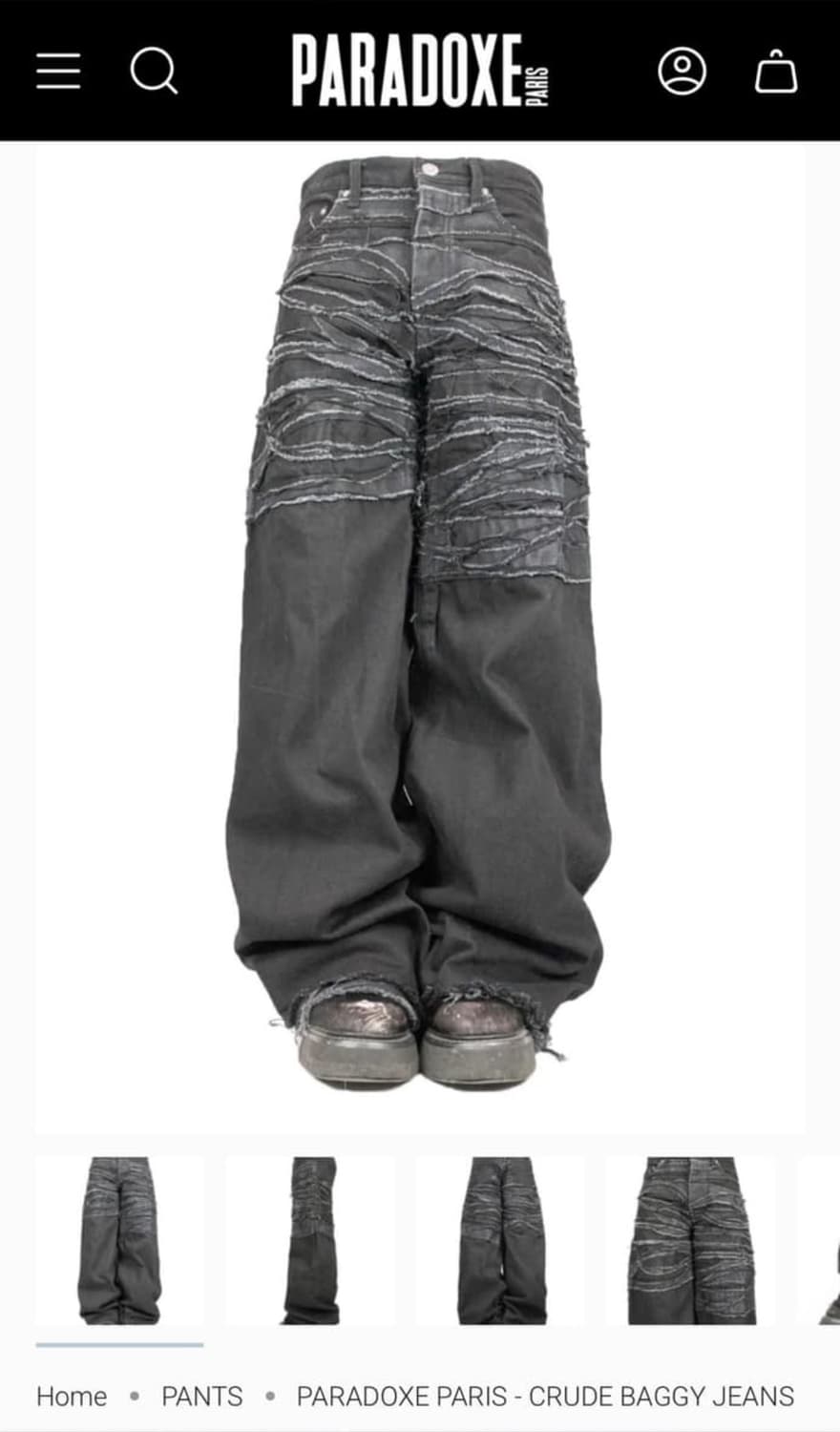 패러독스 Crude baggy jean 상품이미지1