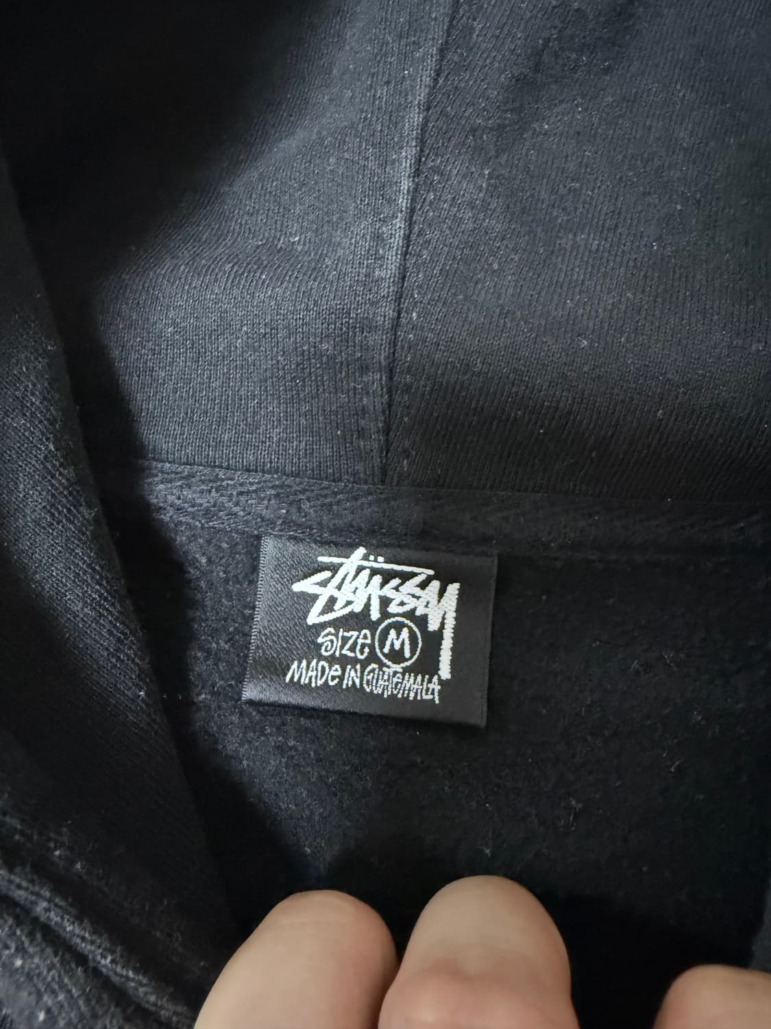 정품 스투시 크라운 후드 블랙M사이즈  상품이미지2