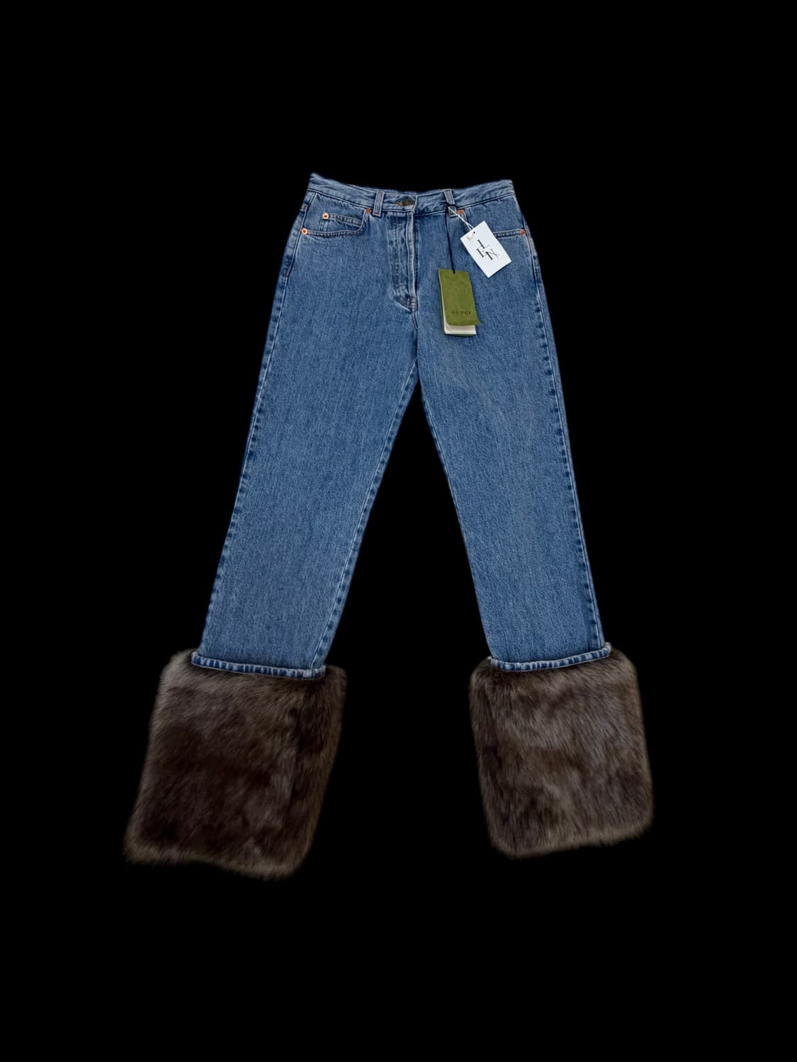 구찌 퍼 헴 데님 팬츠 상품이미지1