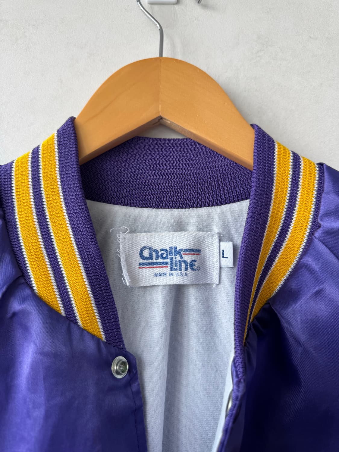 90s Chalk Line Lakers 바시티 자켓 상품이미지4