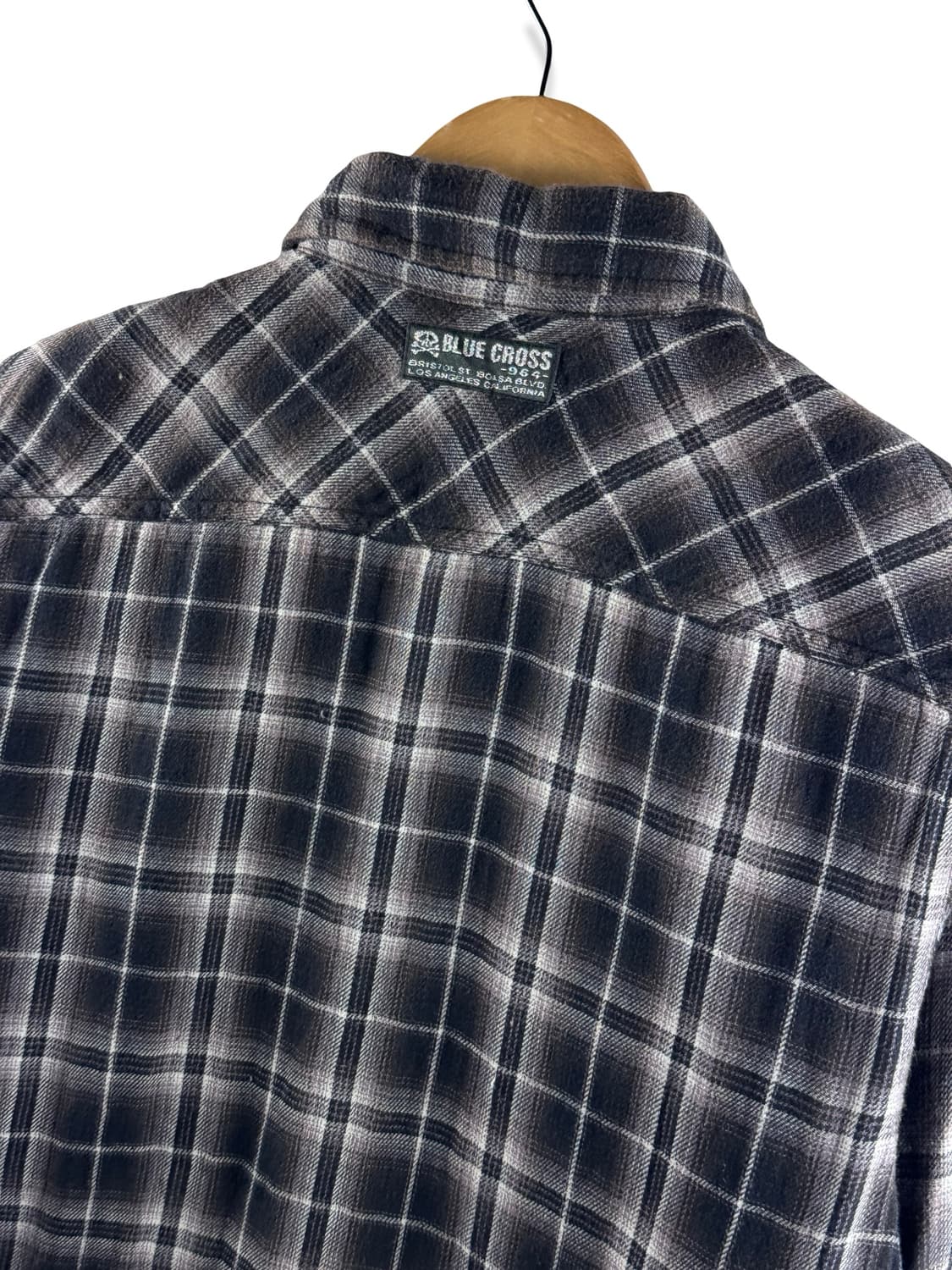 JPN 스컬패치 체크 셔츠2698 상품이미지5