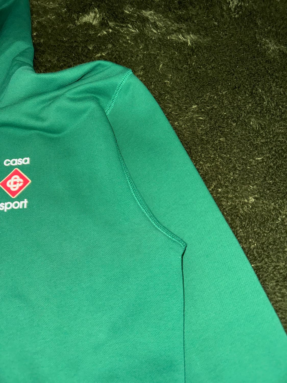 [L] Casablanca 카사블랑카 Casa Sport 로고 후디 그린 상품이미지4