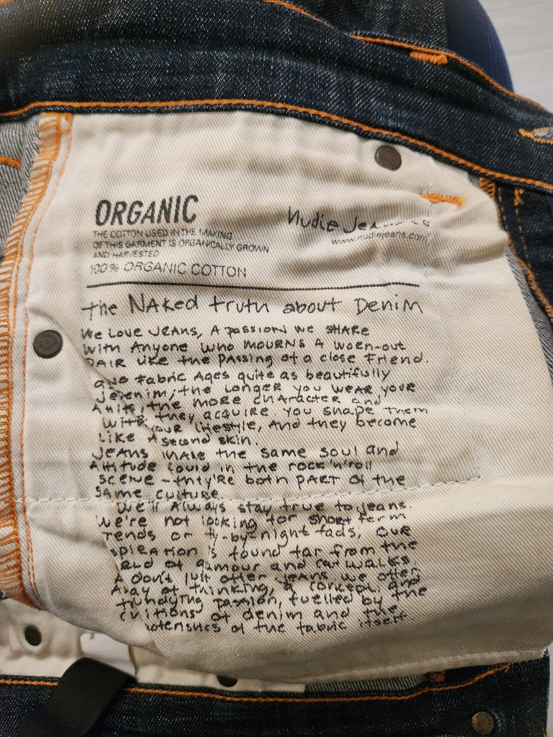 누디진 데님 청바지 W29 L30 상품이미지4