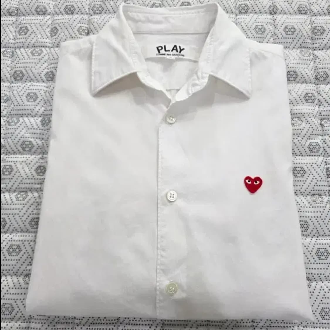 꼼데가르송 PLAY 화이트 셔츠 ~55 상품이미지1