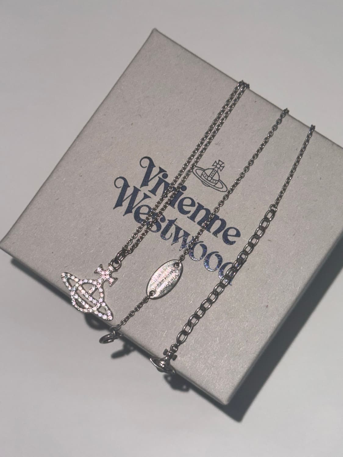 비비안웨스트우드 큐빅 목걸이 풀셋 상품이미지2