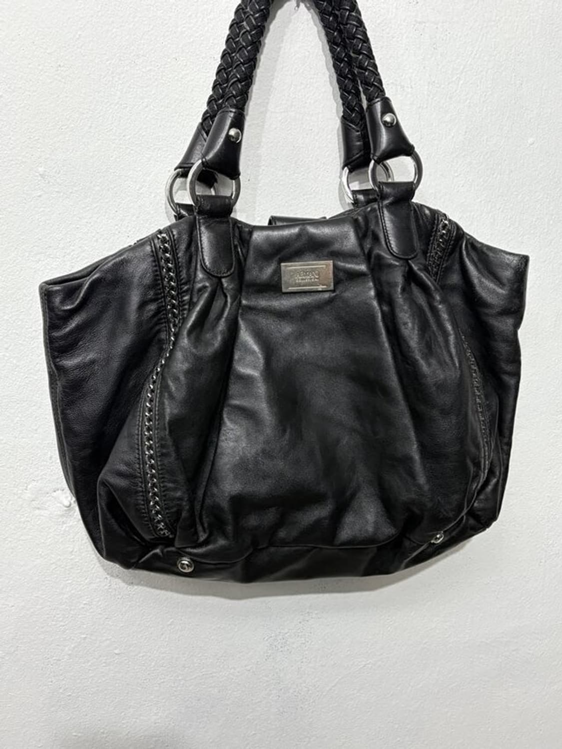 ARMANI COLLEZIONI Braided Leather Tote B 상품이미지3