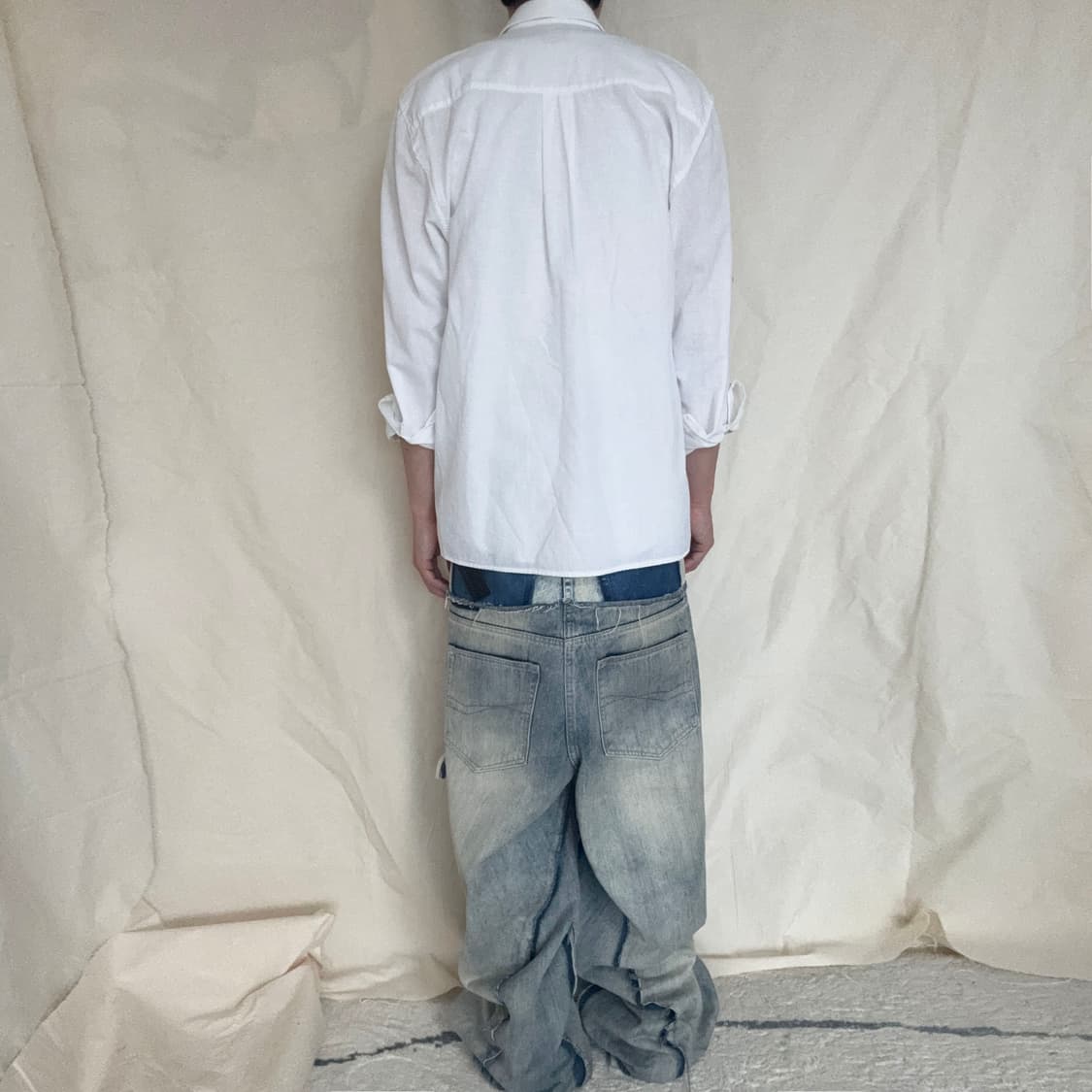 Embroidered Patchwork Linen shirt 상품이미지6