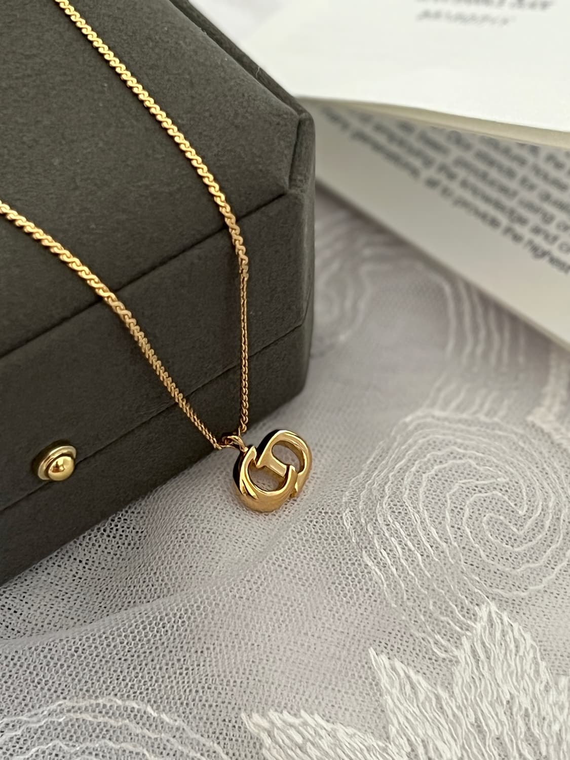 디올 CD로고 목걸이 / 정품감정,케어  상품이미지8