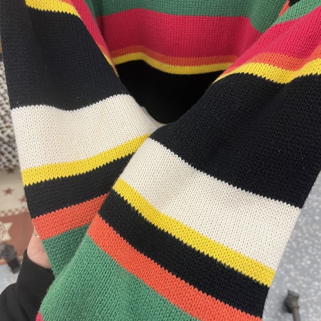 폴로 랄프로렌 90's Y2K 레트로 컬러블럭 니트 105 C09751 상품이미지7