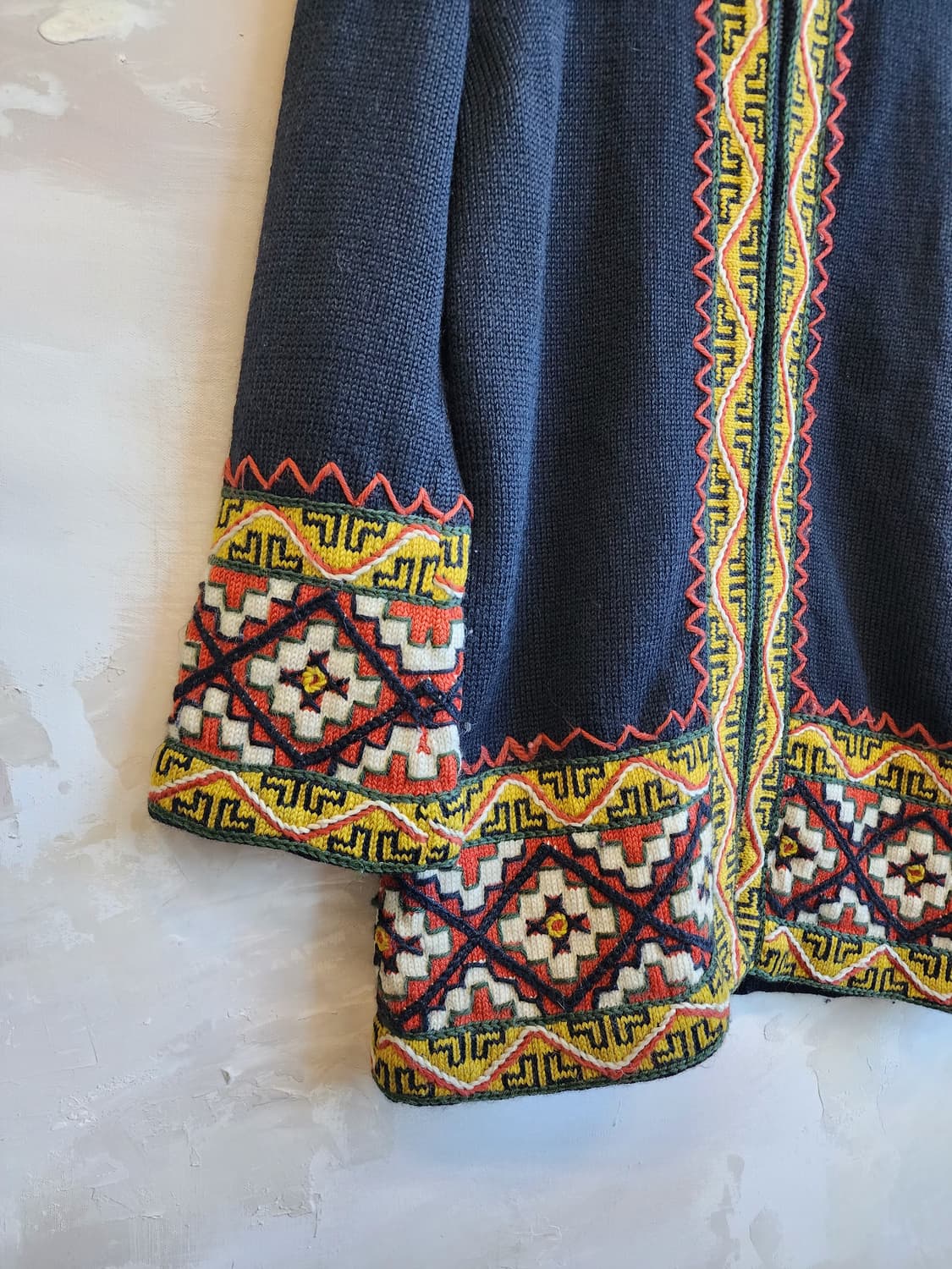 핸드 니트 집업 가디건 자켓 상품이미지3