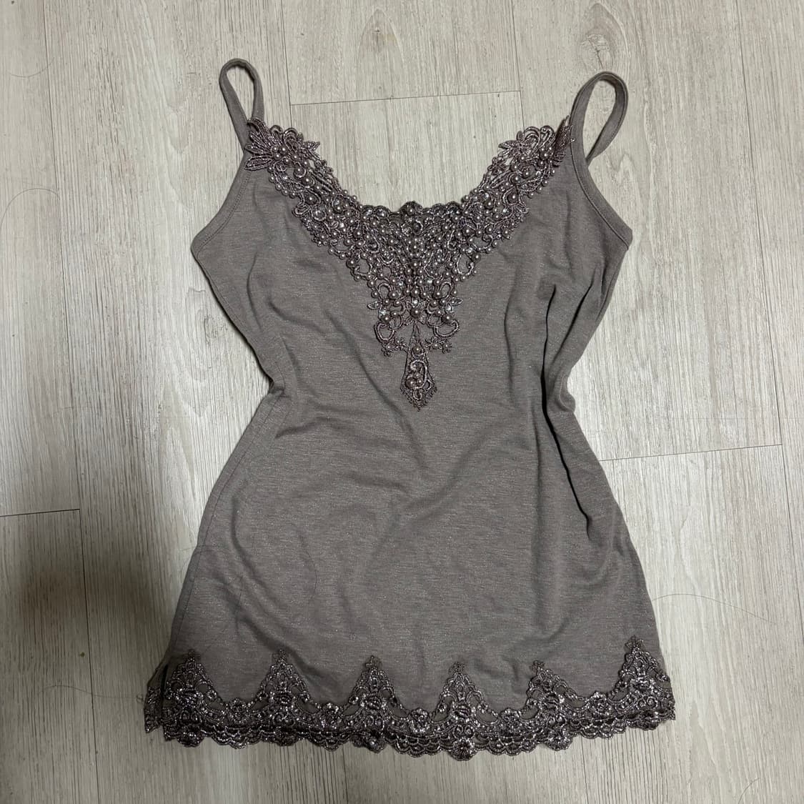 페어리 나시 슬리브리스 큐빅 모리 데라 갸루 펑크 큐빈 파우닝 상품이미지1