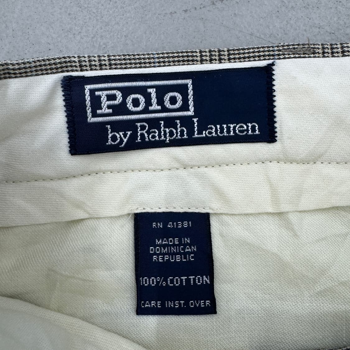 폴로 핀턱 체크 코튼 치노팬츠 상품이미지6