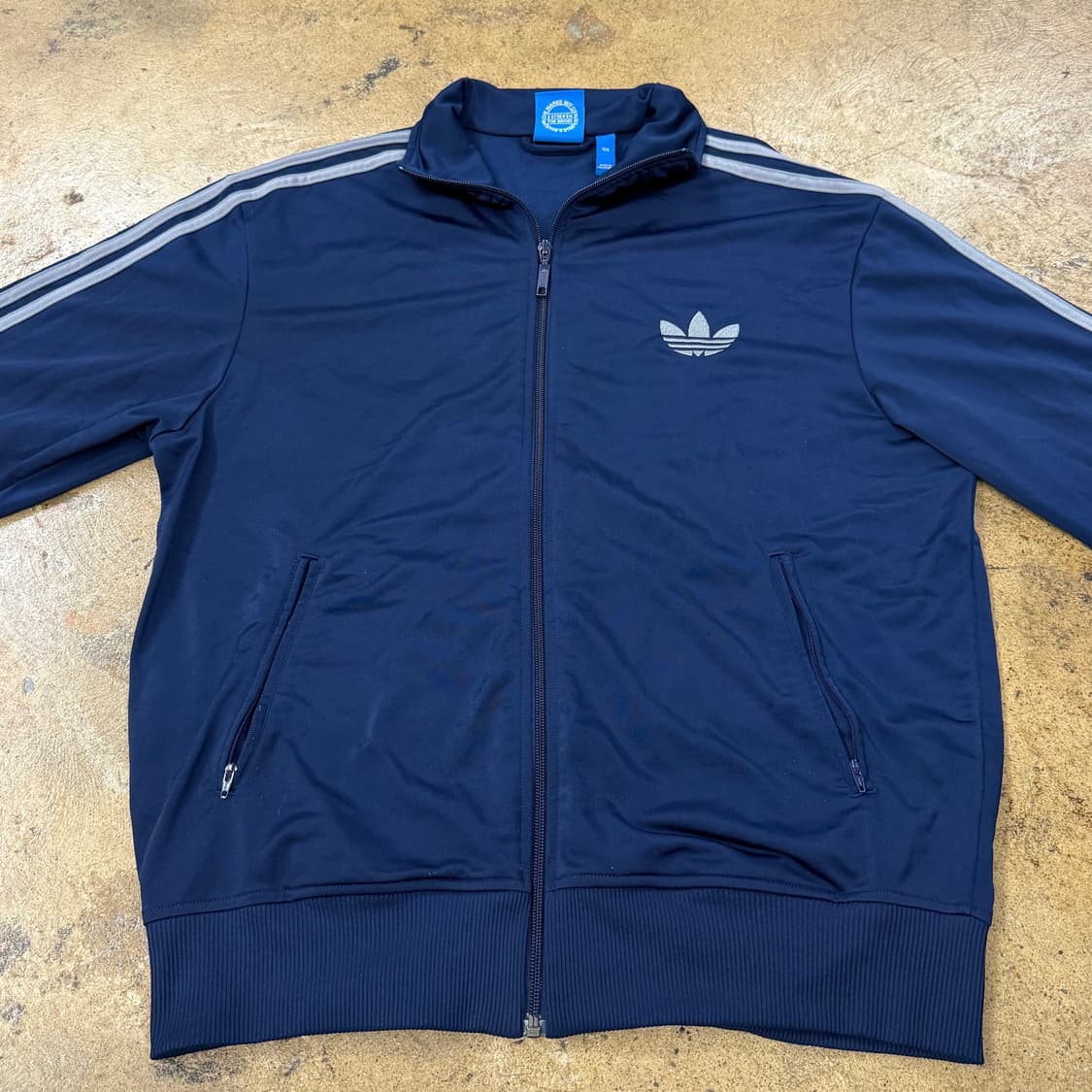아디다스 네이비 그레이 구파 져지 트랙탑 105 상품이미지3