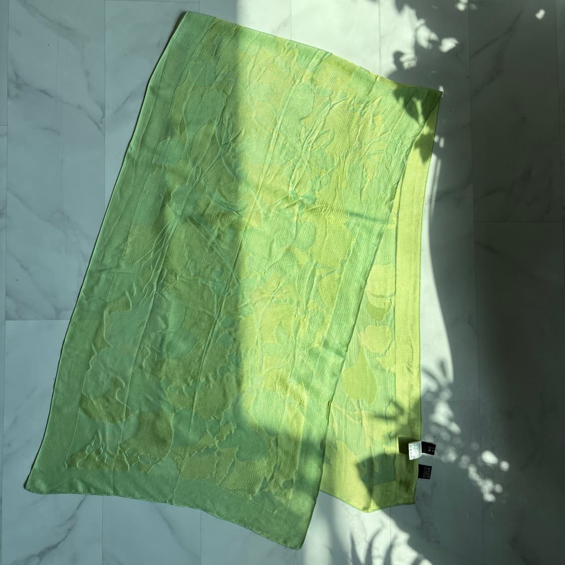 타임 TIME 라임컬러 투톤 자카드 실크스카프 상품이미지2