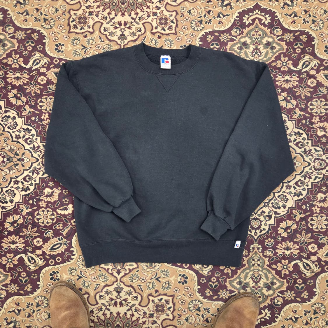 90s 러셀 플레인 스웨트 맨투맨 L made in usa 상품이미지1