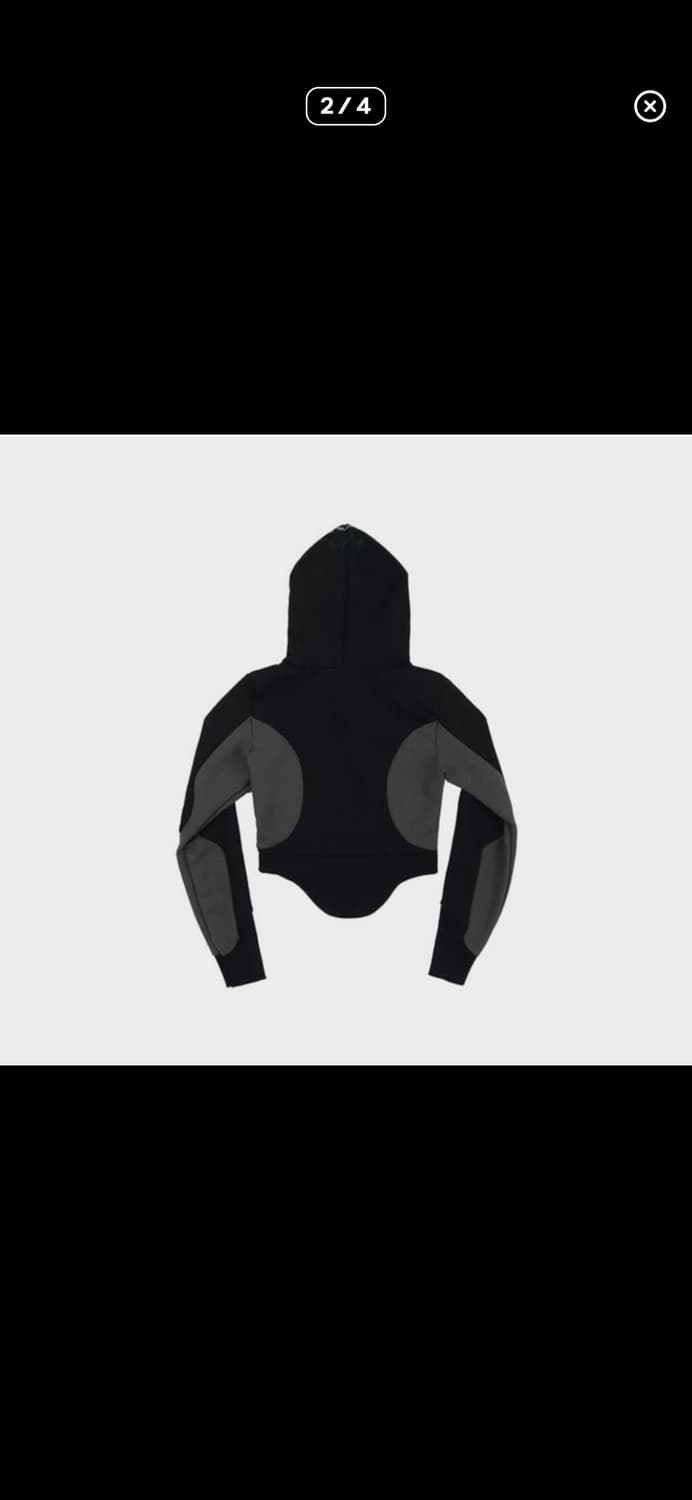 오호스 커브드 그래픽 후드티 [OJOS] 상품이미지2