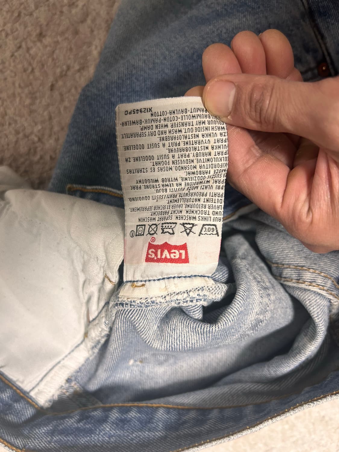 90s리바이스501 중청워싱 32/34 상품이미지5
