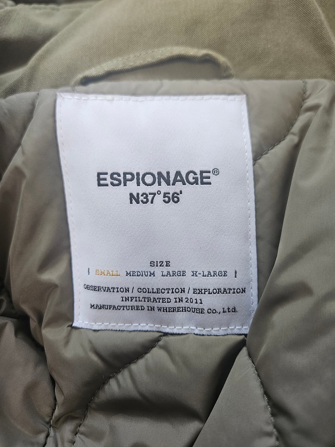 에스피오나지 야상 자켓 S (95) 상품이미지5