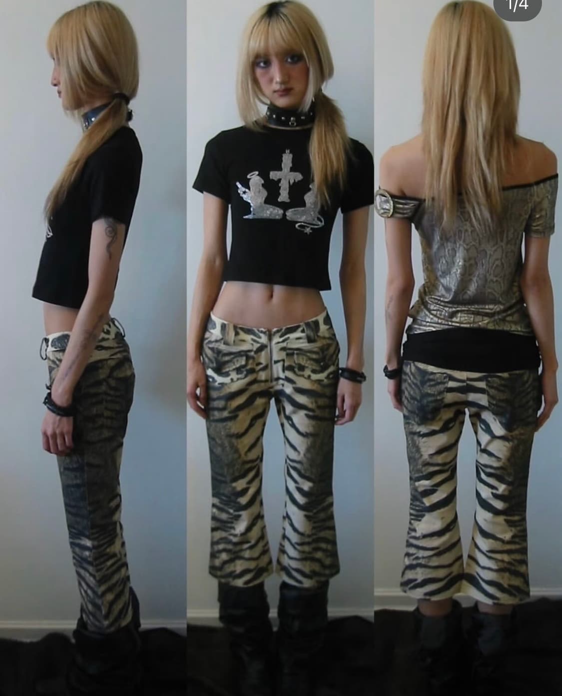 Andivogels  지브라 로우웨스트팬츠 (베이비메탈클럽 갸루걸추천) 상품이미지1