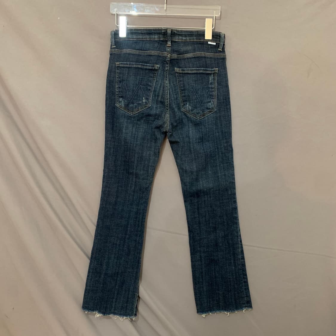 28인치 마더진 인사이더 크롭 세미 부츠컷 스판 밴딩 데님 청바지 상품이미지2