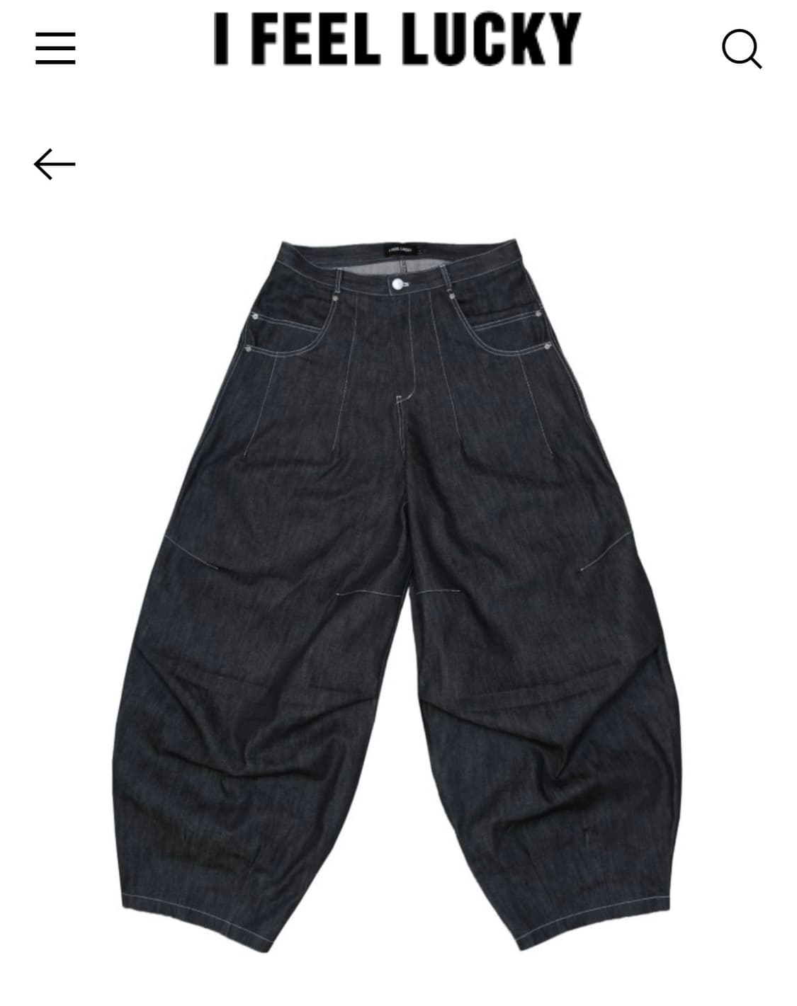 아이필럭키 점보팬츠 인디고 L 구합니다 상품이미지1