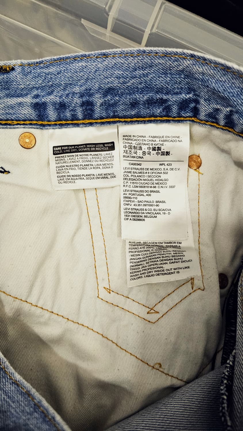 리바이스 프리미엄 절개 데님 팬츠 상품이미지7