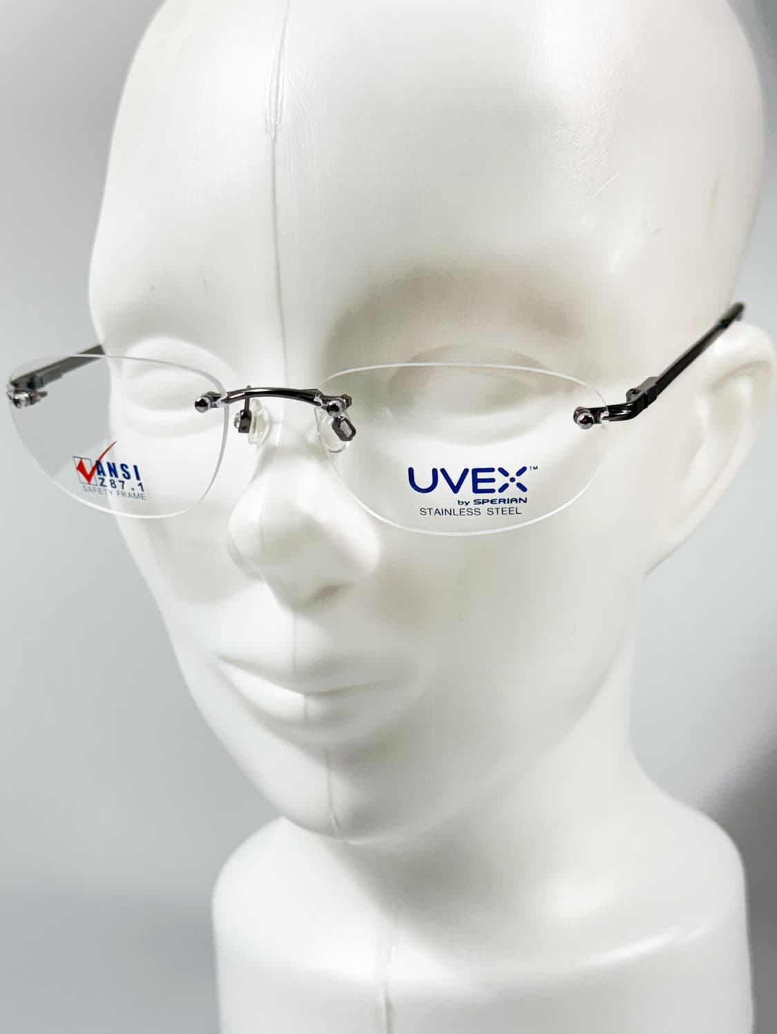 90s 독일제 UVEX 스퀘어 무테 인더스트얼 세이프티 빈티지 안경 상품이미지8