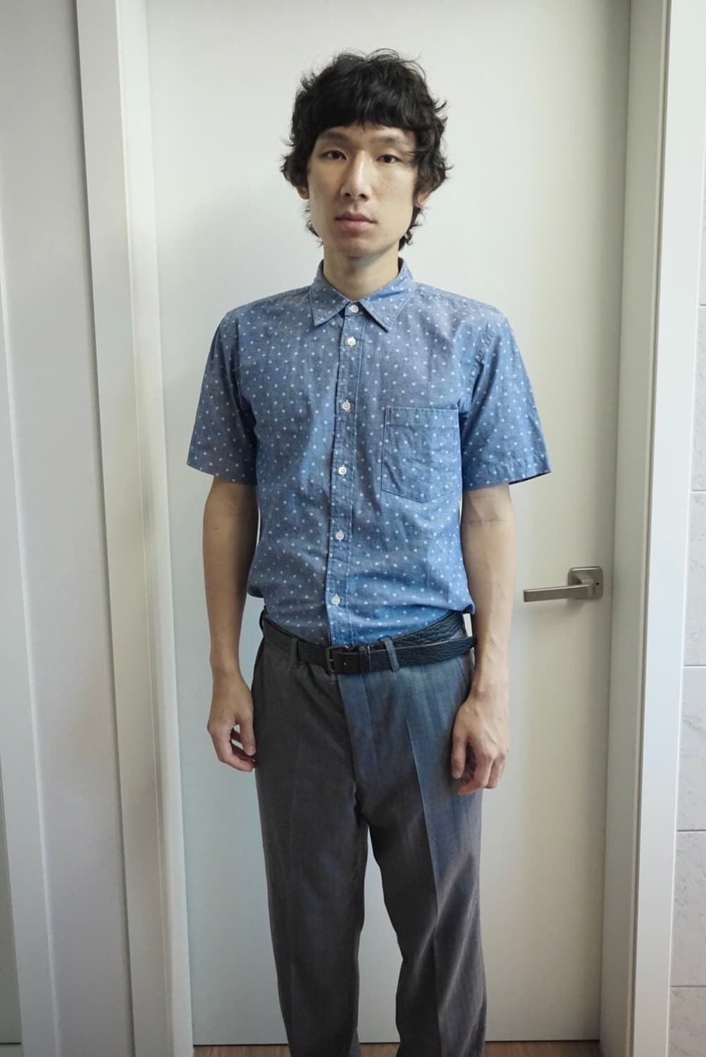 Comme des Garocns blue dots half shirt 상품이미지1