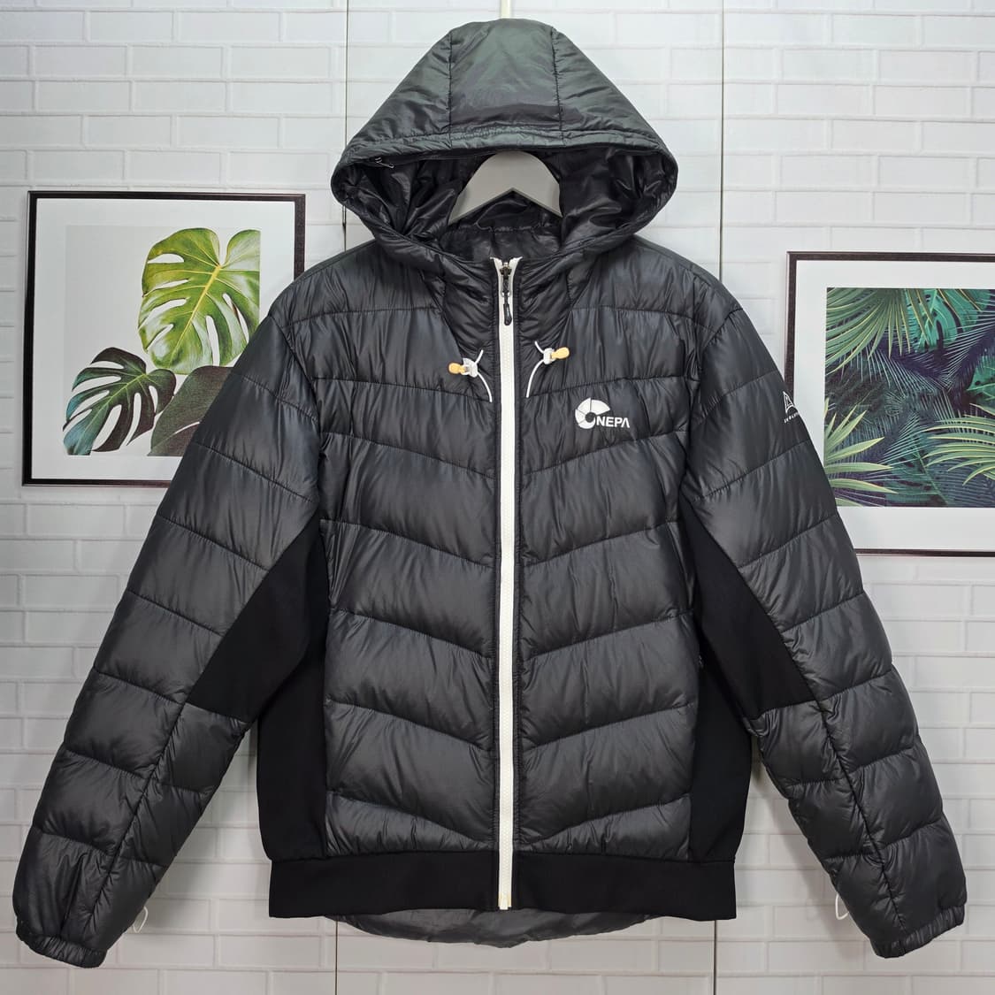 네파 거위털 후드 패딩 자켓 점퍼 집업 XL 105사이즈 새상품급 상품이미지1